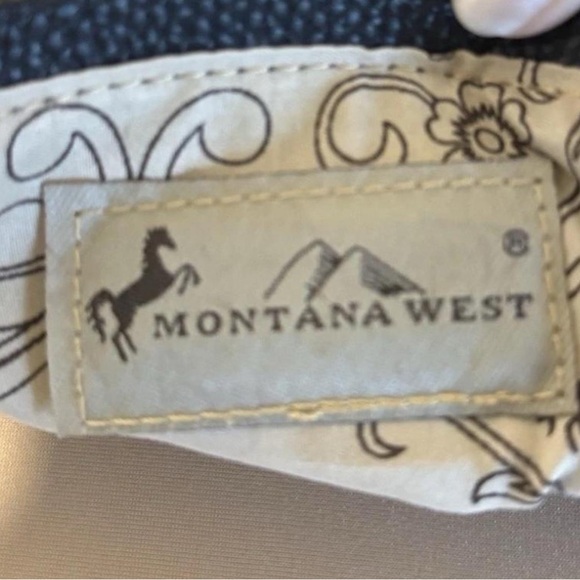 The Montana West Black Leather Studded Shoulder Purse. NWOT - Picture 5 of 5